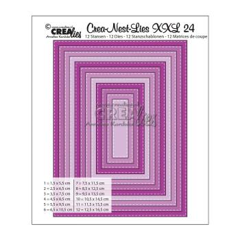 Crealies - Crea-Nest-Lies XXL Stanzschablone no.24 Rechteck 