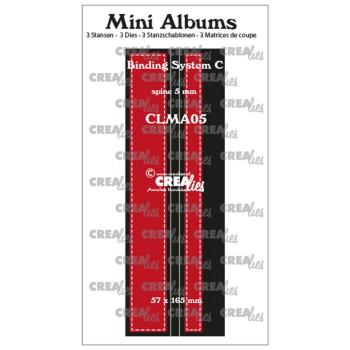 Crealies - Mini albums Bindungssystem mit Stichlinie 