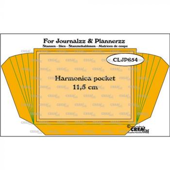 Crealies - Journalzz - Plannerzz Harmonica Tasche 