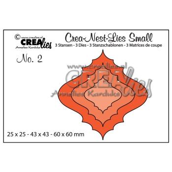 Crealies - Crea-Nest-Lies kleine Stanzschablonen no.2 Weihnachtskugel 