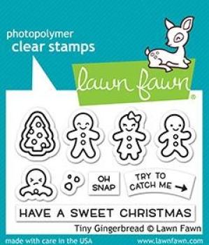 Lawn Fawn Stempelset "Tiny Gingerbread" Clear Stamp