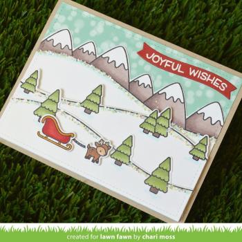Lawn Fawn Stempelset "Over the Mountain Borders" Clear Stamp