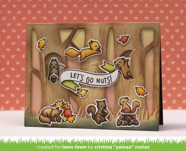 Lawn Fawn Craft Dies - Lift the Flap Tree Backdrop