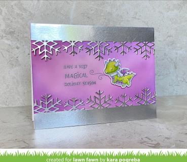 Lawn Fawn Craft Dies - Snowflake Border