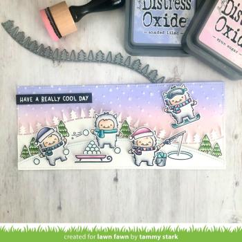 Lawn Fawn Stencil - Schablone - Snowy Sky Stencils