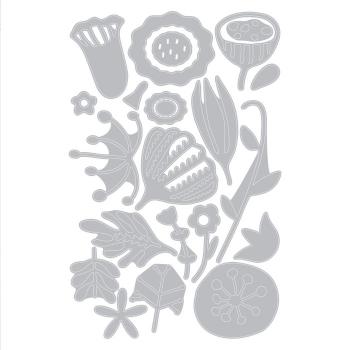 Sizzix Thinlits Craft Die-Set - Folk florals