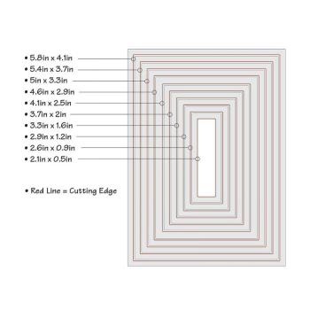 Sizzix Thinlits Craft Die-Set - Rectangles #2