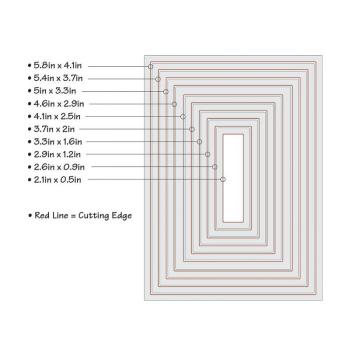 Sizzix Thinlits Craft Die-Set - Rectangles #2