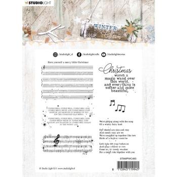 Studio Light - Clear Stamp Musik / WINTER CHARM Nr 493 - Faltkarten.com