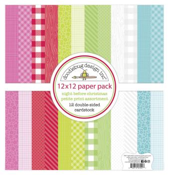 Doodlebug Design Night Before Christmas  12" Paper Pack  - Designpapier 