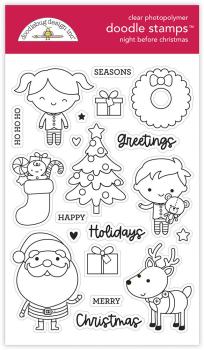 Doodlebug Design "Night Before Christmas" Stamps - Stempel