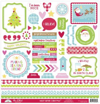 Doodlebug Design Night Before Christmas This & That Sticker 