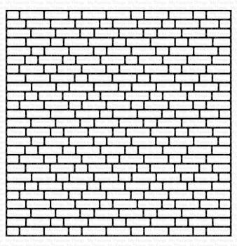 My Favorite Things "English Brick Wall" 6x6" Background Cling Stamp