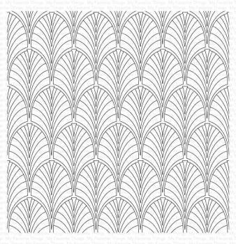 My Favorite Things "Fanfare" 6x6" Background Cling Stamp