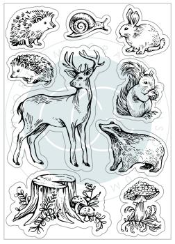 Craft Consortium Woodland Animals Stamps 