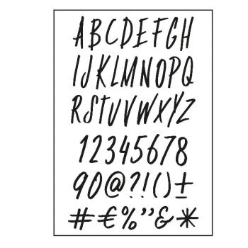 Paperfuel - Clear Stamp - Stempel - A6 Alphabet Funky