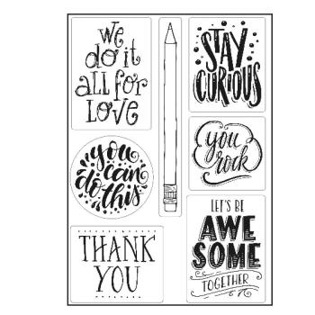Paperfuel - Clear Stamp - Stempel - A5 Quotes
