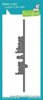 Lawn Fawn Craft Dies - Hugs and Kisses Line Border