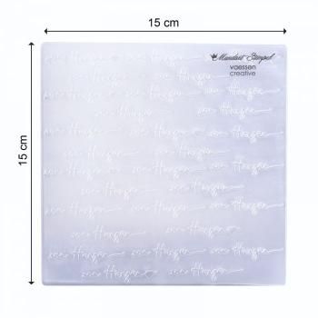 Mundart - Prägefolder "Deutsche Text von Herzen Flattersatz"