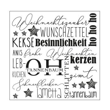 Mundart - Prägefolder "Deutsche Text Weihnachten"