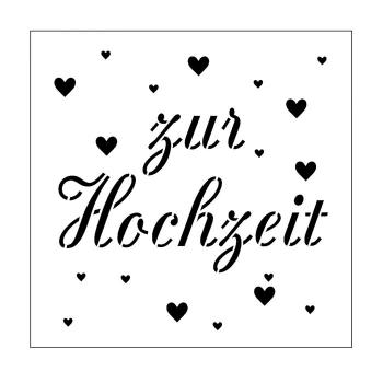 Mundart - Schablone - Stencil zur Hochzeit"