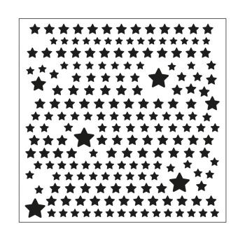 Mundart - Schablone - Stencil Sterne"