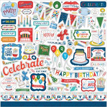 Carta Bella "Let's Celebrate" 12x12" Element Stickers