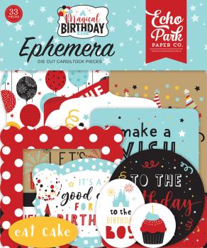 Echo Park "Magical Birthday Boy" Ephemera - Stanzteile