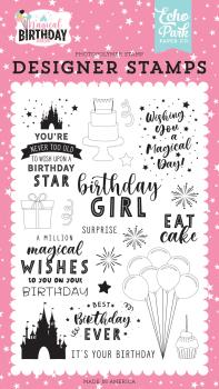 Echo Park "Birthday Magic Clear" Stempelset