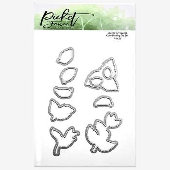 Picket Fence Studios Leaves for Flowers 4x6 Inch Metal Die (F-142D)