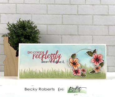 Picket Fence Studios Leaves for Flowers 4x6 Inch Metal  Die (F-142D)