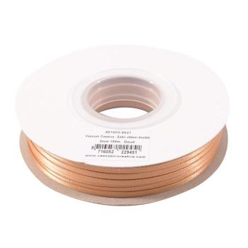 Vaessen Creative - Satinband 3mm 100m Rolle Hellbraun