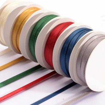 Vaessen Creative - Satinband Set "Weihnachten" 3mm 6 Farben je 2m