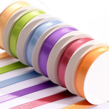 Vaessen Creative - Satinband Set "Frühjahr" 6mm 6 Farben je 2m