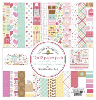 Doodlebug Design Made With Love  12" Paper Pack  - Designpapier 
