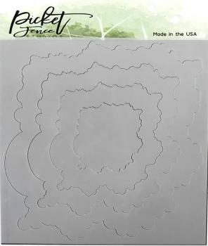 Picket Fence Studios 52 Layers of Clouds 6x6 Inch Stencil - Schablone
