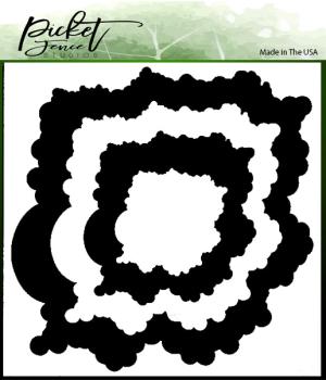 Picket Fence Studios 52 Layers of Clouds 6x6 Inch Stencil - Schablone