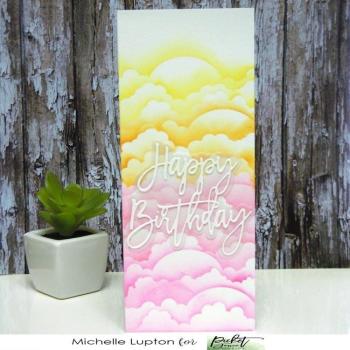Picket Fence Studios 52 Layers of Clouds 6x6 Inch Stencil - Schablone