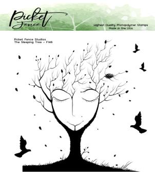 Picket Fence Studios The Sleeping Tree 6x6 Inch Clear Stamps 