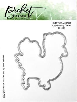 Picket Fence Studios Ride With Me Dear 4x4 Inch Die (D-103D)