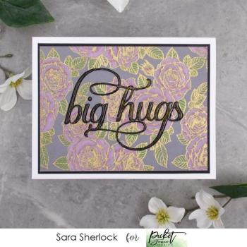 Picket Fence Studios Big Hugs Word  Die (PFSD-161)