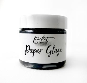 Picket Fence Studios Paper Glaze Black Pansy  2oz (55g)