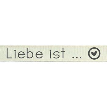 Vaessen Motivband/Text 15mm "Liebe Ist ..." 2m