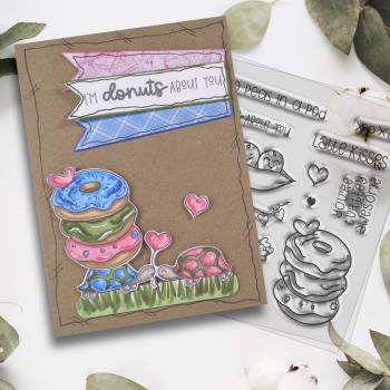 Polkadoodles Stempel "Donuts About You" Clear Stamp