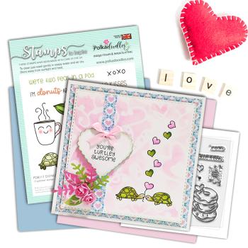 Polkadoodles Stempel "Donuts About You" Clear Stamp