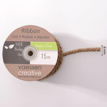 Vaessen Naturband "Jute Schnur " 15mx6mm
