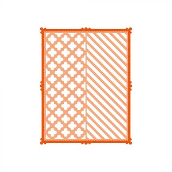 Tonic Studios - Stanze - Essentials Stanzschablone Curved Crosses - Stripes 