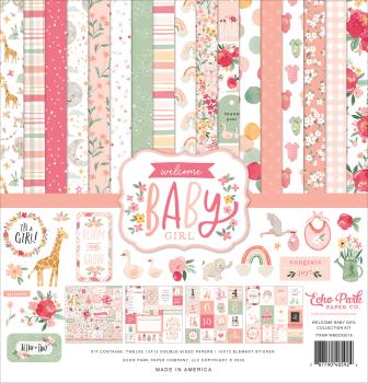 Echo Park "Welcome Baby Girl" 12x12" Collection Kit