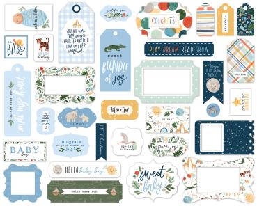 Echo Park "Welcome Baby Boy" Frames & Tags