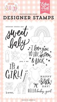 Echo Park Stempelset "Welcome Little One" Clear Stamp